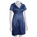 Max & Cleo Cobalt Polo-style Dress