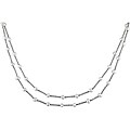 Sterling Silver Two-strand FW Pearl Necklace (4-5mm)