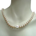 Sterling Silver 'Mom' Freshwater Pearl Necklace