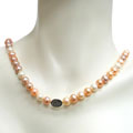 Sterling Silver Multicolor Freshwater Pearl Necklace