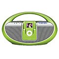 iLive iB3 Green Portable iPod Docking Music System