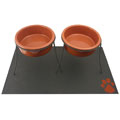 Elevated Luxury Pet Dishes with Placemat