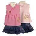 Coney Island Infant Girl's 2-piece Denim Skort Set