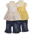 Coney Island Girl's Denim Capri Set