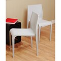 Scallop Back Grey Chairs (Set of 2)