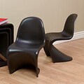 Flowform Children's Stackable Black Chairs (Set of 2)