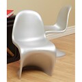 Flowform Children's Stackable Silver Chairs (Set of 2)