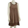 Lapis Women's Embellished Chiffon Dress