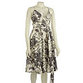 Lapis Women's Paisley Print Cross-front Dress
