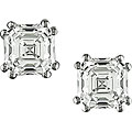 18k Gold 1 7/8ct TDW Asscher Diamond Stud Earrings (G-H SI1)