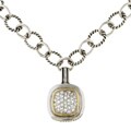 Sterling Silver and CZ Designer Necklace