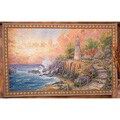 Thomas Kinkade Scenic Lighthouse Wall Art Tapestry