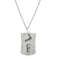 Sterling Silver 'Naughty & Nice' Dog Tag Necklace