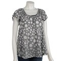 Sugar Lips Women's Dotted Burnout Tunic Top