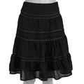 Sugar Lips Women's Silk Four Tier Skirt