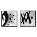 M. Drake 'Monochromatic' 2-piece Framed Art Set