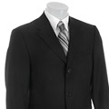 Kenneth Cole Men's Solid Black Cyclone 2-piece Suit