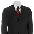 Kenneth Cole Men's Solid Navy Wool 3-Button Suit