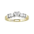 14k Two-tone 1/3ct TDW Diamond Engagement Ring (GHI, I1-I2)