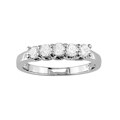 14k White Gold 1/2ct TDW 5-Stone Diamond Ring (GHI, I1)