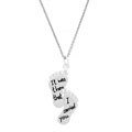 Sterling Silver Inspirational Footprints Necklace