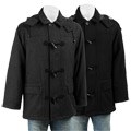 London Fog Men's Wool Blend Toggle Hooded Coat
