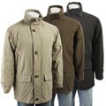 London Fog Men's Suede Tri-blend Down Jacket