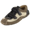 Prada Men Black Leather Double Strap Sneakers