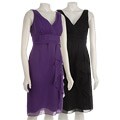 S.L. Fashions Women's Surplice Evening Dress