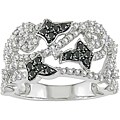 14k Gold 3/4ct TDW Black and White Diamond Ring