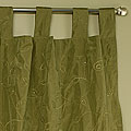 Antique Gold Embroidered Curtain Panel (India)