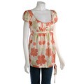 BCBGirls Guava Bonnie Print Top