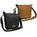 Amerileather Flapover Cross-body Messenger Bag