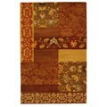 Hand-tufted Cosmopolitan Blocks Wool Rug (9' x 12')