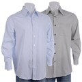 Claiborne Men's Mini Grid Jacquard Long-sleeve Shirt