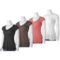 Self Esteem Women's Lace Border Fitted Top