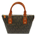 Michael Michael Kors Jet Set Monogram Orange Leather Tote