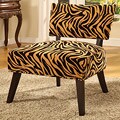 Zebra Print Golden Occasional Chair