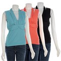 Shu Shu Women's Sleeveless Halter Top