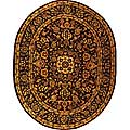 Hand-tufted Classic Kerman Rug (7'6 x 9'6 Oval)