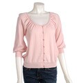 Kersh Women's Cardigan with Shirring Neck