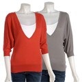 Kersh 3/4-length Sleeve Women's V-neck Shirt
