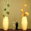Tall Willow Branches in Bamboo Cylinder Vase