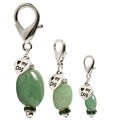 Green Stone Jadeite Dog Charm