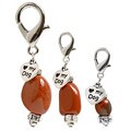 Red Stone Jasper Dog Charm