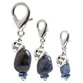 Blue Stone Sodalite Dog Charm
