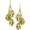 14k Yellow Gold Peridot Dangle Earrings