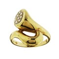 14k Yellow Gold 1/3ct TDW Diamond Freeform Ring (J, SI1)