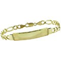 14k Yellow Gold Men's ID Bracelet