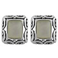 Sterling Silver Mother of Pearl Filigree Earrings